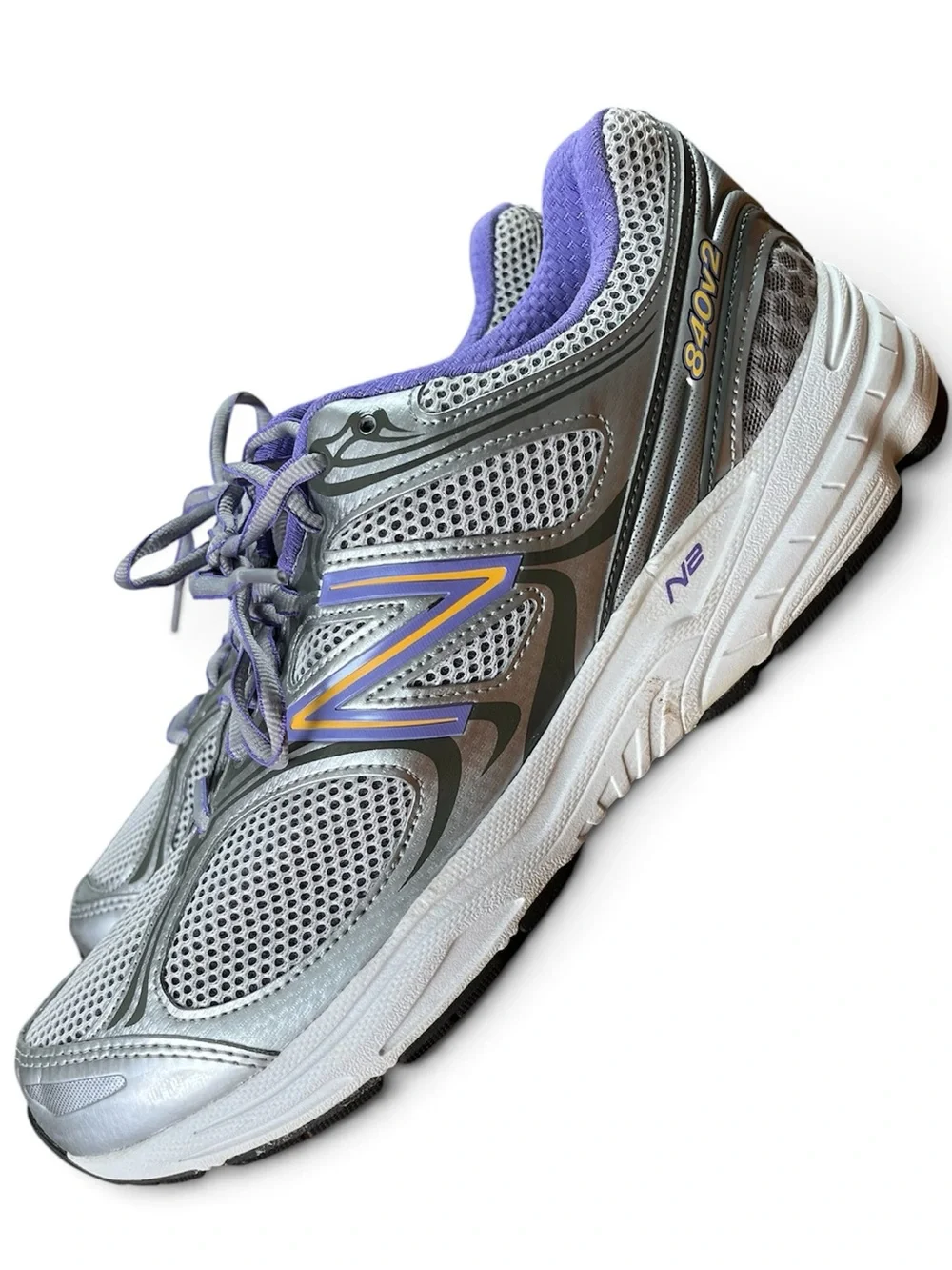 New Balance Silver and Purple Men’s Size 12 Athletic Sneakers